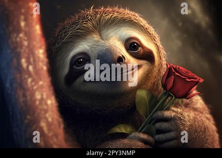 Sloth San Valentino. Foto Stock