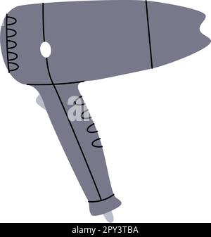 Icona asciugacapelli. Barbiere e parrucchiere. Illustrazione vettoriale. Illustrazione Vettoriale