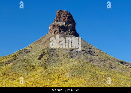 Thimble Mountain, Route 66 Historic Back Country Byway, Arizona Foto Stock