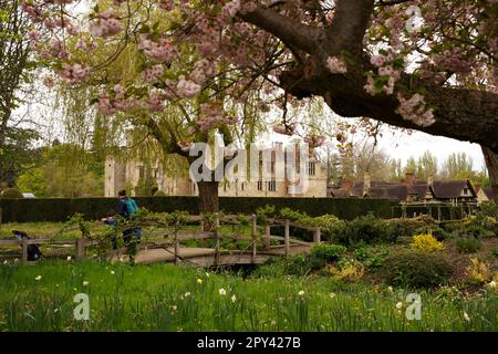 Hever Castello in primavera Foto Stock