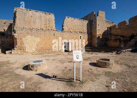 Aljibe del alcazar, Castillo de Gormaz, Siglo X, Gormaz, Soria, Comunidad Autónoma de Castilla, Spagna, Europa Foto Stock