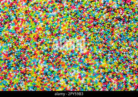 Cospargere di zucchero dots, decorazione per la torta e bekery, un sacco di spruzza come sfondo Foto Stock