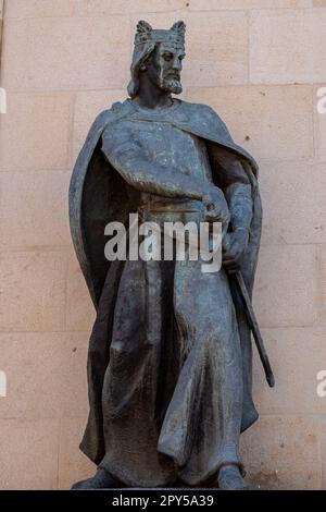 Alfonso VIII, palacio de la diputacion, Soria, Comunidad Autónoma de Castilla, Spagna, Europa Foto Stock