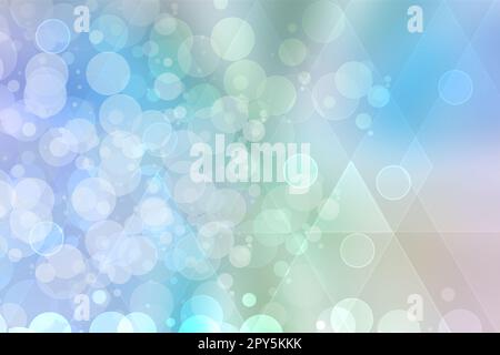 Astratto colorato verde rosa chiaro tecnologia futuristica moderna e texture di sfondo aziendale con figure geometriche. Struttura medica, intelligenza artificiale e presentazione scientifica sfondo. Foto Stock