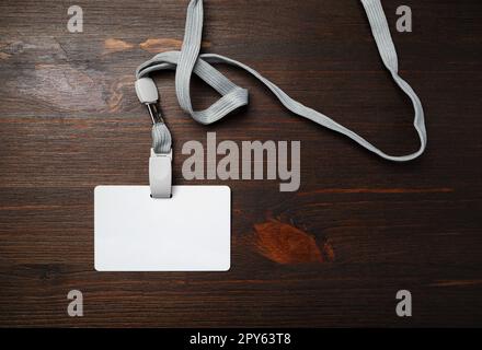 Badge id in plastica Foto Stock