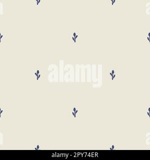 Motivo vettoriale stravagante a balestra con motivo a taglio di lino. Decorazione senza cuciture di un design a foglie per lo sfondo di scandi. Illustrazione Vettoriale