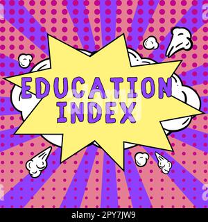 Indice di formazione per la visualizzazione concettuale. Concetto di Internet che mira a soddisfare le esigenze di apprendimento di tutti i bambini adulti giovani Foto Stock