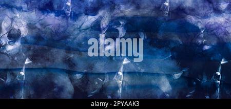 Alcool inchiostro sfondo astratto, Banner, Ink Art, moderno, acqua, Scuro Foto Stock