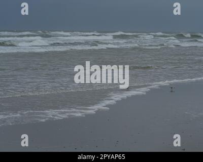 La spiaggia dell'isola Juist in Germansy Foto Stock