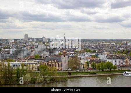 Splendida vista su Francoforte sul meno, Assia, Germania Foto Stock