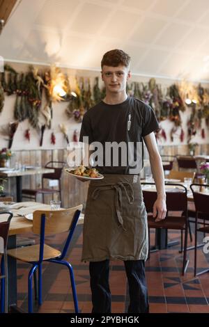 The Riverford Field Kitchen il 27th ottobre 2022 a Wash Farm, Buckfastleigh, Devon, Inghilterra. Credit: Notizie SMP Foto Stock