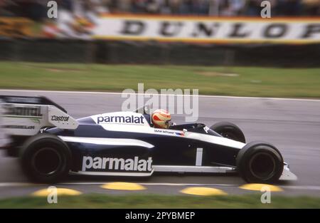 Gran Premio di Gran Bretagna 1984 - Brands Hatch - nelson Piquet,Brabham BT53. Foto Stock