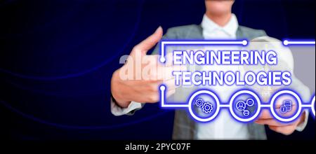 Tecnologie di ingegneria del testo per la scrittura a mano. Parola scritta su trattare con base fisica e matematica di ingegneria Foto Stock