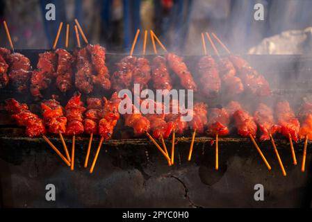 THAILANDIA PRACHUAP KHIRI KHAN NIGHTMARKET Foto Stock