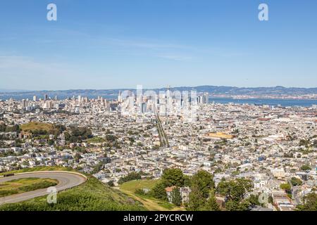 Vista aerea di San Francisco Foto Stock