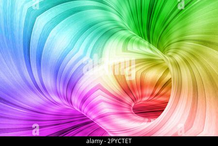 Rainbow i colori di sfondo della tecnologia 3D rendering Foto Stock