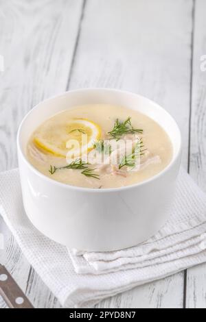 Parte di Avgolemono Foto Stock