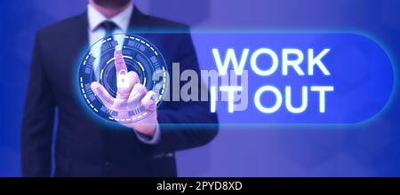 Testo scritto a mano per risolvere il problema. Word for Planning qualcosa in dettaglio brainstorming lavoro di squadra aziendale Foto Stock