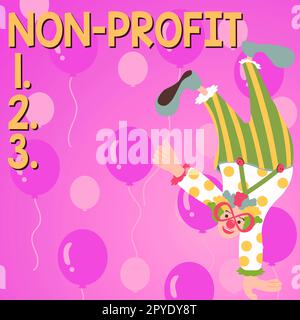 Testo che mostra ispirazione senza scopo di lucro. Panoramica aziendale che fornisce prodotti o servizi senza dover pagare in cambio Foto Stock