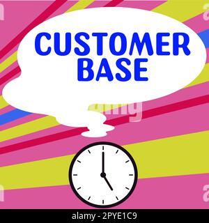 Didascalia concettuale base clienti. Parola per incoraggiare i clienti ad acquistare il vostro marchio Foto Stock