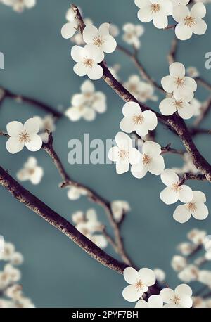 Bellissimi fiori di meli in fiore Foto Stock