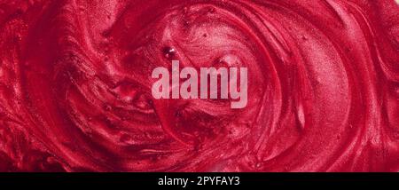 Campione di gel di glitter rosso con piccole particelle, texture di  evidenziatori cosmetici, rossetto, arrossamento Foto stock - Alamy