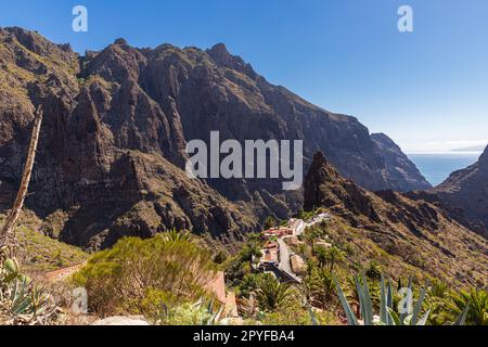 Vista sulla gola di Masca Foto Stock