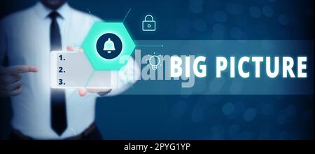 Scrittura a mano segno Grande immagine. Concetto di affari fatti più importanti circa determinata situazione ed i relativi effetti Foto Stock