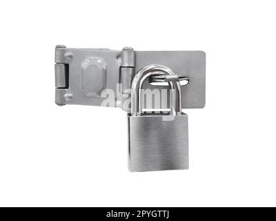 Un lucchetto su una porta Foto Stock