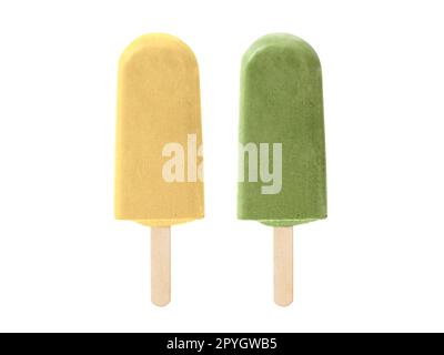 stick gelato isolato su sfondo bianco Foto Stock