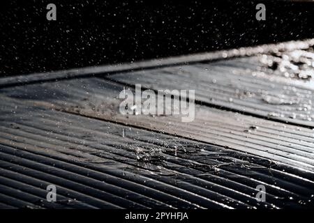 Primo piano astratto delle gocce d'acqua Foto Stock