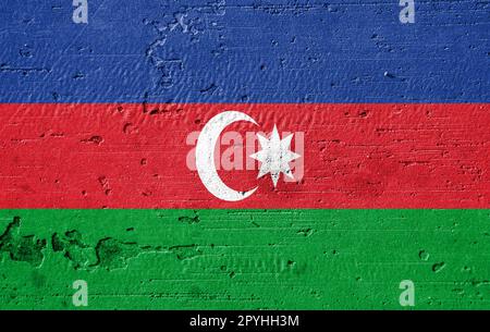 Bandiera di campagna dipinta sul muro Foto Stock