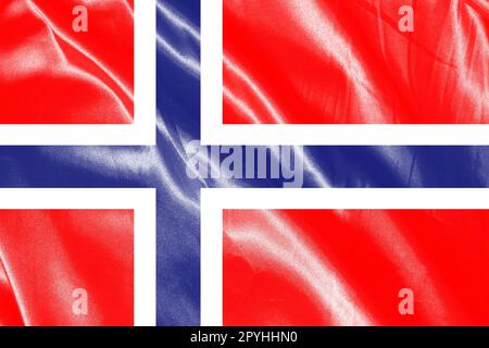 Bandiera dipinta su sfondo di seta Foto Stock