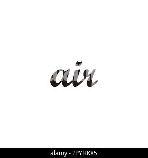 Lettera Air CONNECT simbolo geometrico semplice logo vettore Illustrazione Vettoriale