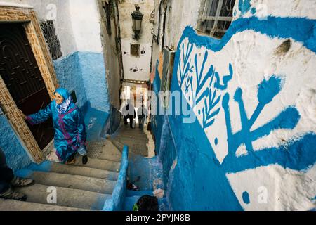 Medina de Tetuán , patrimonio de la humanidad, Marruecos, norte de Africa, continente africano Foto Stock