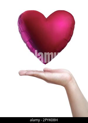 Cuore da in su mani dell'uomo Foto Stock