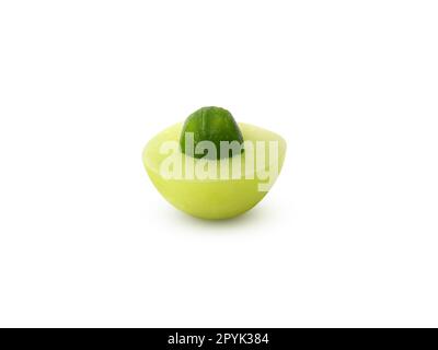 Uva spina indiana o Phyllanthus emblica con foglie, isolato su sfondo bianco Foto Stock