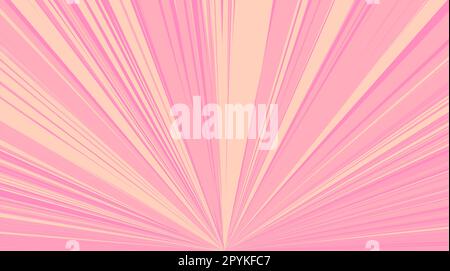 Sfondo vettoriale astratto con linea radiale rosa Illustrazione Vettoriale