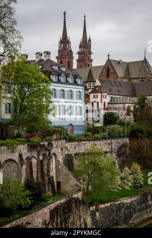 Città vecchia di Basilea, in Svizzera Foto Stock