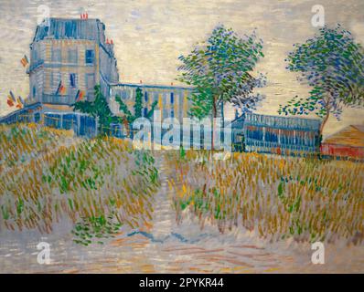 Il ristorante de la Sirene, Asnieres, Vincent van Gogh, 1887, Foto Stock