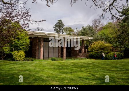 Beyeler Foundation o Fondation Beyeler, un museo a Riehen, vicino a Basilea, che ospita la collezione d'arte di Hildy e Ernst Beyeler, l'edificio è de Foto Stock