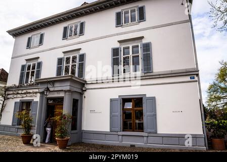 Restaurant, Beyeler Foundation o Fondation Beyeler, un museo a Riehen, vicino a Basilea, che ospita la collezione d'arte di Hildy e Ernst Beyeler, Basilea, Foto Stock