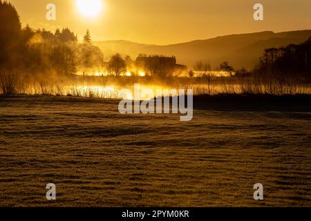 Riprese scattate da e intorno alle aree di Lock Tummel Foto Stock