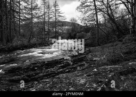 Riprese scattate da e intorno alle aree di Lock Tummel Foto Stock