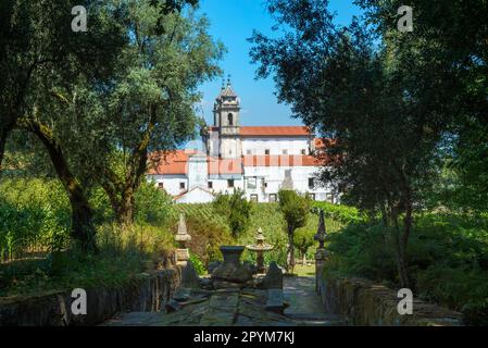 Monastero Di San Martino Di Tibaes, Campo Di Corn, Braga, Minho, Portogallo Foto Stock