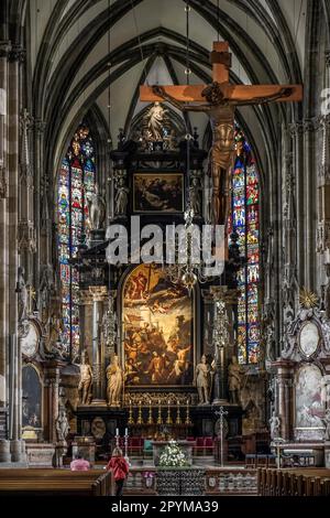 Visualizza i dettagli di St Stephans Cathedral in Vienna Foto Stock