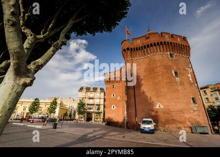 Castellet, XIV secolo, (Museo catalano delle arti e delle tradizioni popolari), Perpignan, Pirenei orientali, Francia, europa Foto Stock