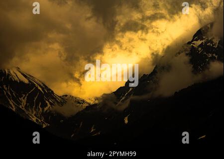 Paesaggio dei monti Hochschwab nelle Alpi calcaree settentrionali dell'Austria. Foto Stock