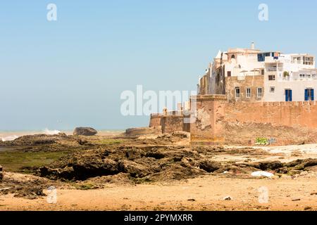 Vista sulla città vecchia di Essaouira in Marocco Foto Stock