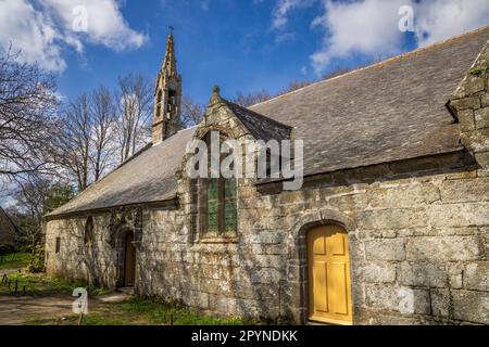 Cappella di Trémalo vicino Pont-Aven, Bretagna, Francia Foto Stock